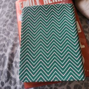Green Chevron Patterned Ereader.case